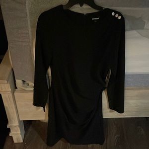 Express dress black with sparkly detail